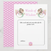 Zeemeermin Wijsheid Bruine Baby Shower Onder de Ze Kaart (Voorkant / Achterkant)