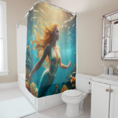 zeemeermin-Zee Douchegordijn (In situ)