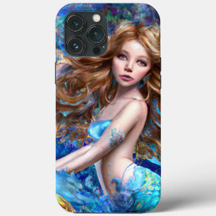 Zeemeermin Zee Godin Nymph Siren Onder Water Art iPhone 13 Pro Max Hoesje