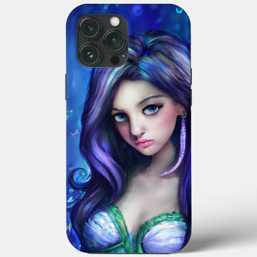 Zeemeermin Zee Godin Nymph Siren Onderwater Kunst Case-Mate iPhone Case (Achterkant)