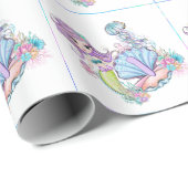 Zeemeermin Zee leven | Verjaardagsfeest met aangep Cadeaupapier (Rol Hoek)