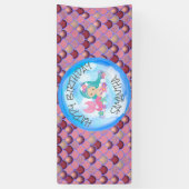 Zeemeermin Zee Paarse Banner (Verticaal)