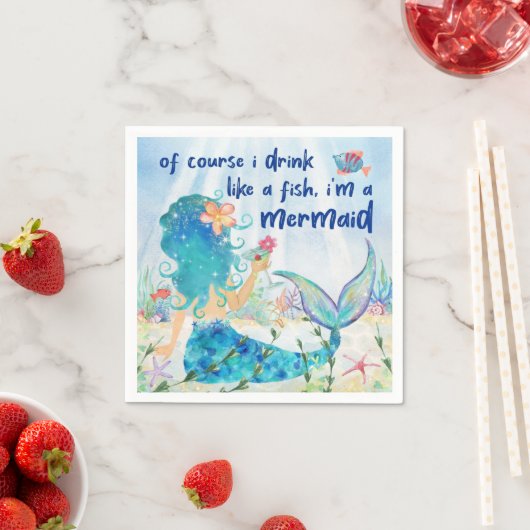 Zeemeermin Zee | Tropische Strand Drinken Als Een  Servet (Insitu)