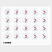 Zeemeermin/zeeman Nautical Gender Reveal Sticker (Vel)