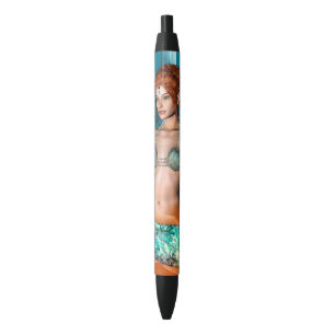 Zeemeermin Zwarte Inkt Pen