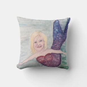 Zeemeermin Zwemkunst Schilderij Kussen