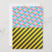 Zeemeerminconstructie gezamenlijke partij Uitnodig Kaart (Achterkant)