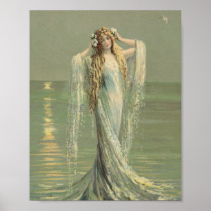  Zeemeerminnelijke Zeemeerminnelijke Zee Poster