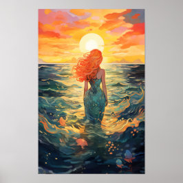 Zeemeerminnen door artistieke beelden #1 poster