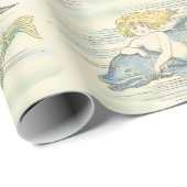 zeemeerminnen en dolfijnen cadeaupapier (Rol Hoek)