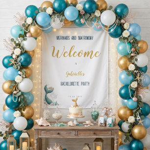 Zeemeerminnen En Huwelijk Oceanen Bachelorette Fee Wandkleed
