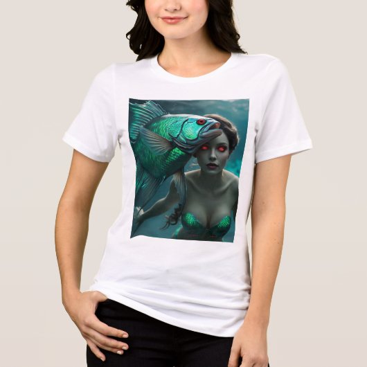Zeemeerminnen en monsters Tri-Blend shirt (Voorkant)