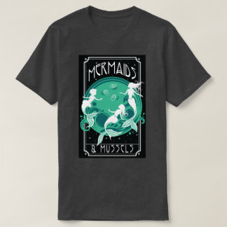 zeemeerminnen en mosselen t-shirt