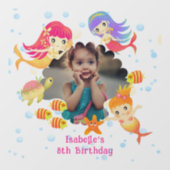 Zeemeerminnen foto transparant raamsticker (Vel)