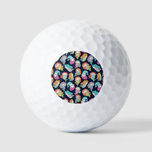 Zeemeerminnen: grillig naadloos patroon. golfballen