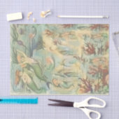  zeemeerminnen met koraal en kwal tissuepapier (Craft)