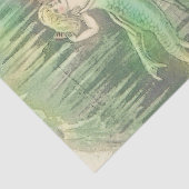  zeemeerminnen met krab en vis tissuepapier (Detail)