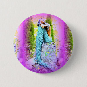 zeemeerminnen ronde button 5,7 cm