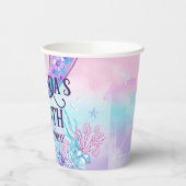 Zeemeerminnen staarten papieren bekers (Links)