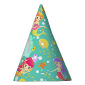 Zeemeerminnen Turquoise Feesthoedjes (Rechts)