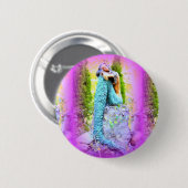 zeemeerminnen voor dagdromen ronde button 5,7 cm (Voorkant /achterkant)