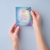 zeemeerminnend thema schoonheidssalon flyer (Hand)