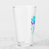 Zeemeerminnend vierkant van de dag Drink Glas (Rechts)