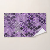 Zeemeerminnende schaaltjes glam #7 (Faux Glitter) Bad Handdoek (Handdoek)