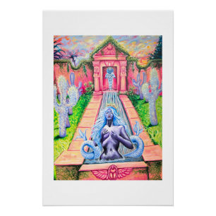 Zeemeerminnentuin van Nefertara art poster Perfect Poster