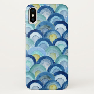 Zeemeerminneschalen en Zeeen glasgolven iPhone X Hoesje