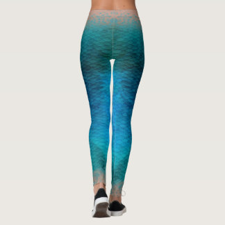 Zeemeerminschaal gemengde taille Leggings Caribbea
