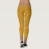 Zeemeerminschaal gemengde taille Leggings Gouden V (Achterkant)
