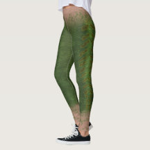 Zeemeerminschaal gemengde taille Leggings Kelp for