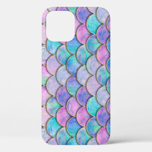 Zeemeerminschaal Japans Waterverf Pattern iPhone 12 Hoesje