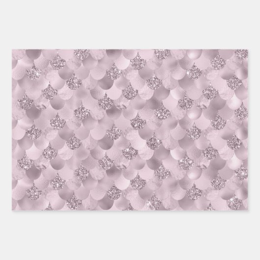 Zeemeerminschaal | Vrouwelijke pastels roze blauw Inpakpapier Vel (Voorkant)