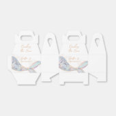 Zeemeerminstaart 1e verjaardag bedankdoosjes (Uitgevouwen)