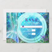 Zeemeerminstaart Magie Onder de Zee Zoete 16 RSVP Kaart (Voorkant)