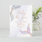 Zeemeerminstaart Onder de Zee Kaart (Staand voorkant)