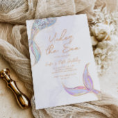 Zeemeerminstaart onder de zee kaart