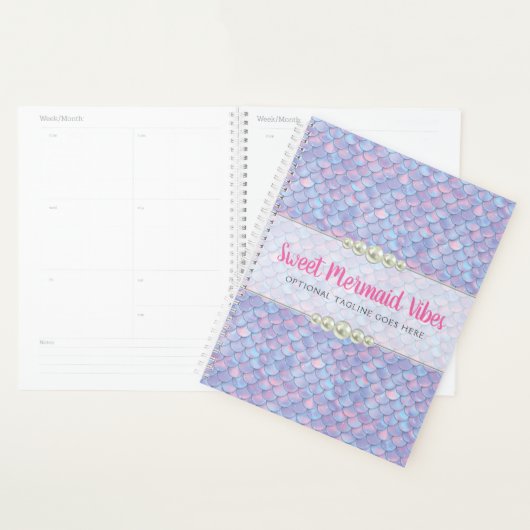 Zeemeerminstaart Schub & Parel Pastel Glitter Boet Planner (Display)