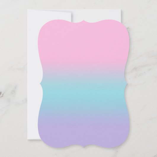 Zeemeerminstaart uitnodiging (Achterkant)