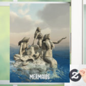 Zeemeerminstandbeeld. gepersonaliseerd raamsticker (Huis)