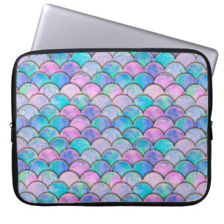 Zeemeervis op schaal japans naadloos patroon. laptop sleeve