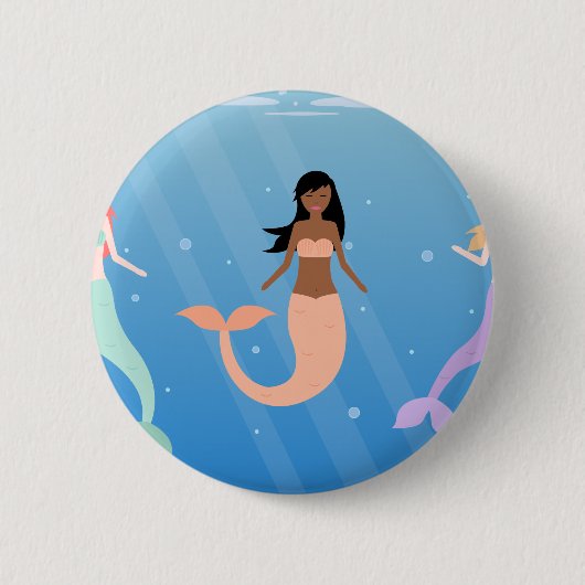 zeemeervis ronde button 5,7 cm (Voorkant)