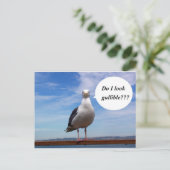 zeemeeuw briefkaart (Staand voorkant)