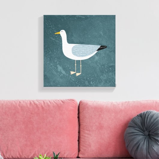 zeemeeuw canvas afdruk (Insitu (Woonkamer))