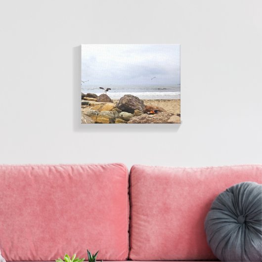 zeemeeuw canvas afdruk (Insitu (Woonkamer))