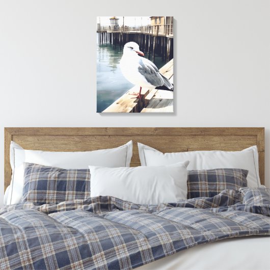 zeemeeuw canvas afdruk (Insitu (Slaapkamer))