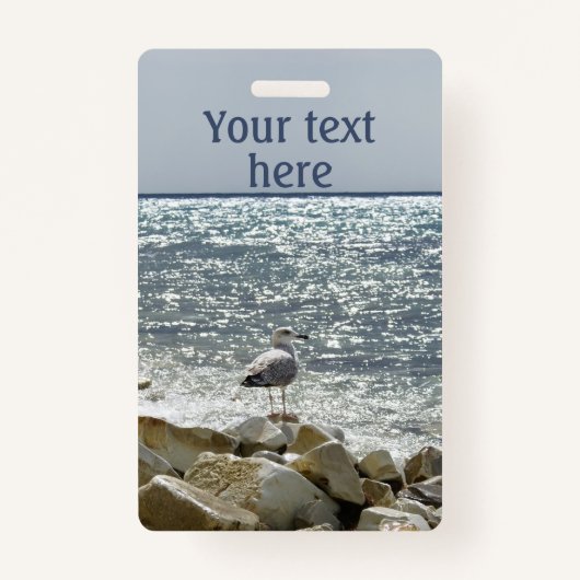 Zeemeeuw en zee badge (Voorkant)