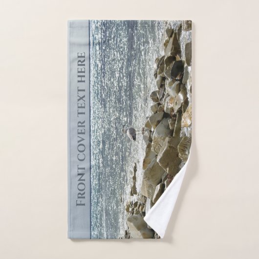 Zeemeeuw en zee handdoek (Handdoek)